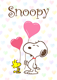 Snoopy's Pastel Hearts