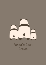 Panda's Back -Brown-