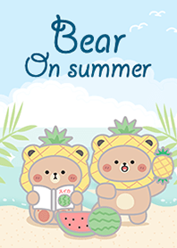 Bear on summer