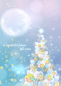 Christmas tree with rising money luck.8.