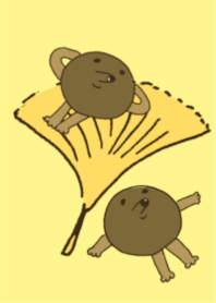Little mole on autumn day