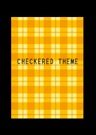 ORANGE CHECKERED THEMEj-BLACK