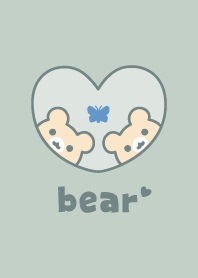 Bear Butterfly - Dullness Green