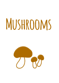 Simple cute mushrooms