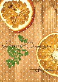 Summer orange theme