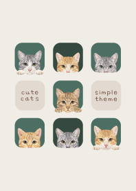 CATS - Mixed breed cat 03 - FOREST GREEN