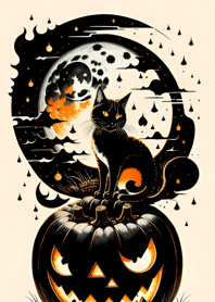 cat halloween E9fb58