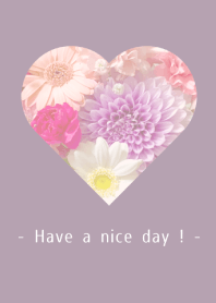 Flowers and hearts -Colorful- 3