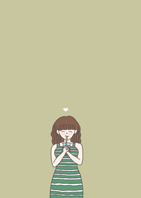 Women drinking bubble tea