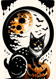 浮世絵万聖節猫 7e42Ec