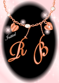 【R&B】イニシャル運気UP!ピンクゴールド