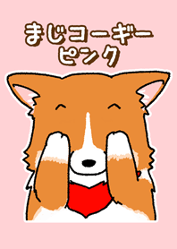 まじコーギー ピンク