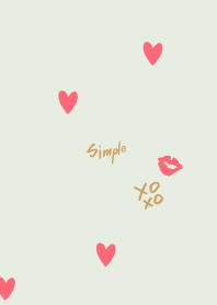 Simple XOXO Heart12 from Japan