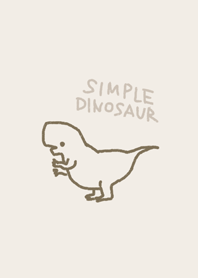 dinosaur simple brown theme big