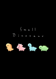 3d small dinosaur/black