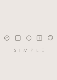 シンプル(ベージュ アイボリー)V.4