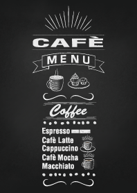 Cafe menu ~Chalk board~