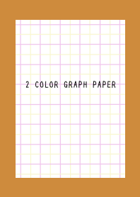 2 COLOR GRAPH PAPER/PINK&YEL/BROWN/OR