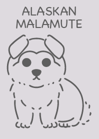 Alaskan Malamute Puppy Simple Gray