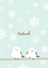 Long-tailed Tit Crystal of snow12 Japan