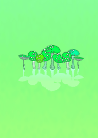 Mushroom favorite Green Blue