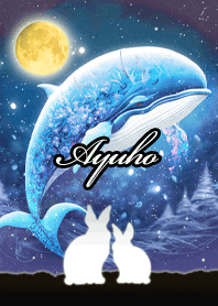 Ayuho Beautiful rabbit & whale
