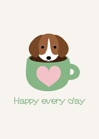 米格魯犬咖啡杯