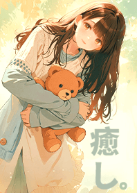 治癒系美少女-森林系女孩與小熊1.5 金黃色
