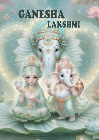 พระพิฆเนศ,พระแม่ลักษมี,รวยเจริญรุ่งเรือง