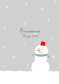 Simple snowman for winter