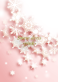 Snow dress -pink-