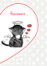 Blackcat angel whitecat devil pair 2