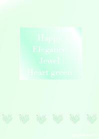 Happy Elegance Jewel Heart green