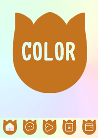 brown color rainbow  R20