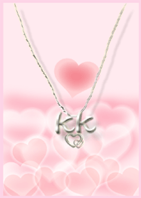 イニシャル K&K (ハート)
