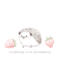 Strawberry and Hedgehog 2 -white-