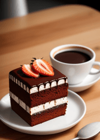 咖啡草莓巧克力蛋糕 K4jgJ