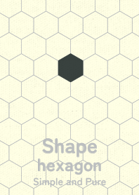 Shape hexagon Off -black