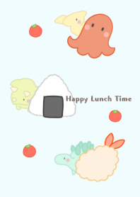Dinosaurs and Obento -blue-