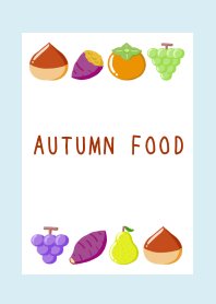 AUTUMN FOOD Theme/LIGHT BLUE/YELLOW