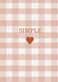SIMPLE HEART -check fallorange-(JP)
