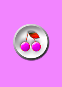 シンプルチェリーピンクボタン