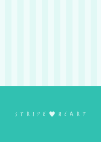 STRIPE&HEART TURQUOISEBLUE