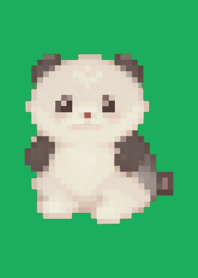 Tema Panda Pixel Art Verde 01