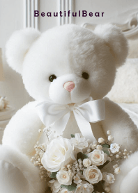 Beautiful Bear-WHITE RIBBON 46