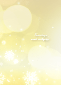 雪の結晶☆キラキラ☆ゴールドクリスマス