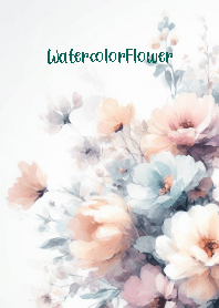 Watercolor-White Flower 50