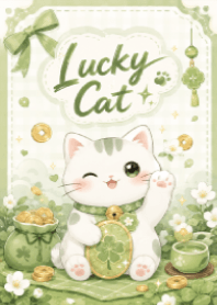Lucky Cat Everyday Clover