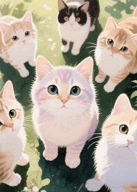 I Love Lovely  Cat Theme