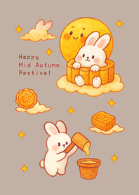 Rabbit Mid-Autumn Festival(Brown)